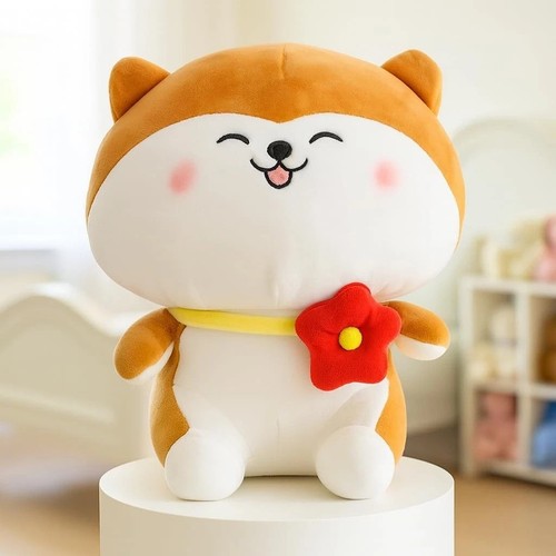 Peluche babique chat fleur - chat,
