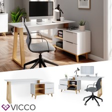 Bureau Nautica, bureau informatique, PC, blanc Vicco