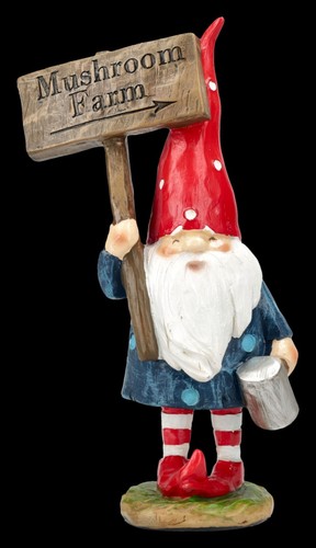 Gnome avec panneau ferme - panneau, de