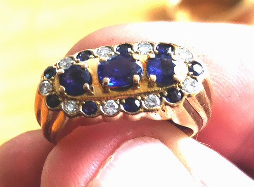 Bague poinçon tète - or, 18