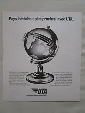 5/1983 PUB COMPAGNIE AERIENNE UTA TRANSPORT AERIEN AFRIQUE DC8 DC10 FRENCH AD