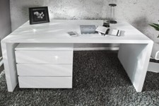 Bureau Laqué Blanc Scrittoio