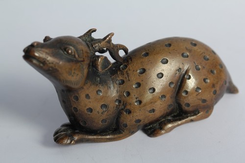 Ancien bronze cerf qilin - bronze,