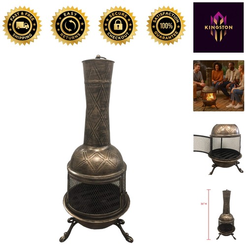 Elite antique bronze chimenea - elite,