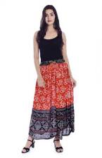 Jupe Indienne Gypsy Vintage Ethnique Boho Hippie Rétro En Rayonne