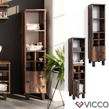 Armoire midi de salle de bains Chiffonnier petite porte  Fynn style ancien Vicco