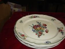 4 ASSIETTES Plates VILLEROY ET