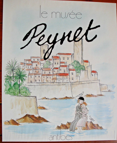 Affiche peynet antibes le - affiche, antibes,le