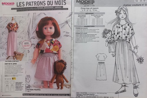 Patron modes travaux - patron,