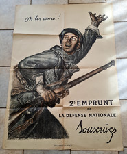 Affiche. On les aura! 2è emprunt de la Défense Nationale. 1916. (80 x 115 cm)