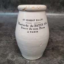 ancien moutardier en grès au