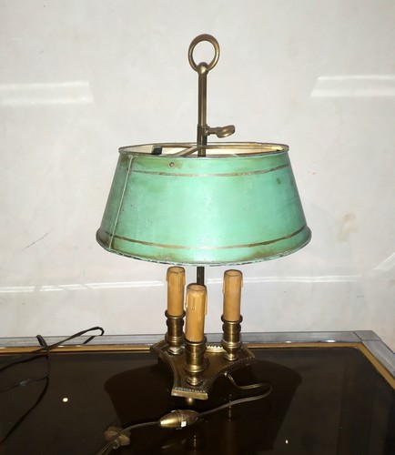Ancienne lampe bouillotte tole - bouillotte,