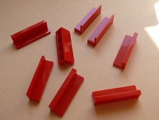 Lego 8 x red panel 1 x 4 x 1