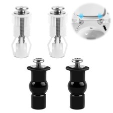 2 Paires Toilette Fixation Abattant WC Vis, Fixations WC Siège de Boulons à E...