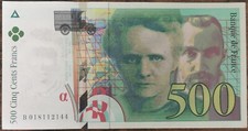 Billet de 500 francs Pierre et
