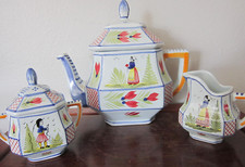 QUIMPER HENRIOT FRANCE TEAPOT