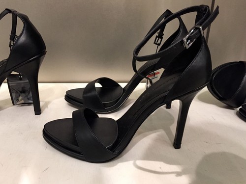 Zara new leather high heel - leather,