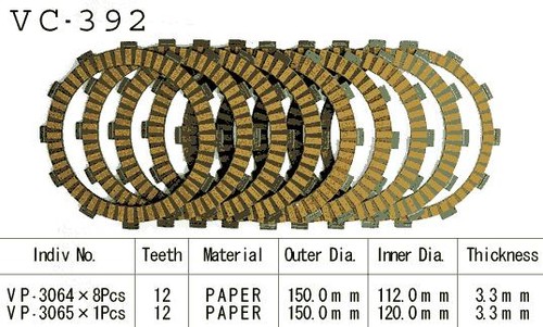 Kit disques embrayage garnis - kit,