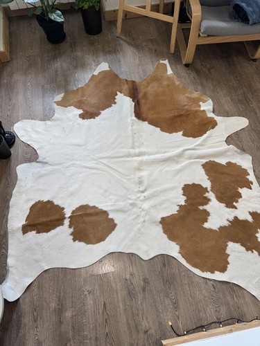 Genuine cowhide rug brown - genuine,
