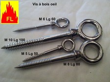 VIS A BOIS OEIL INOX A4 316