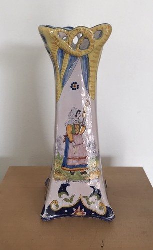 Quimper vase faïence - quimper,