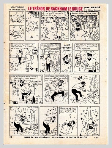1963 tintin trésor de - 1963, le