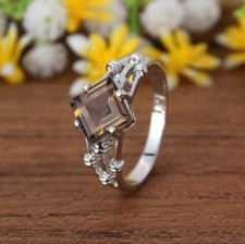 Bague quartz fumé en - quartz,