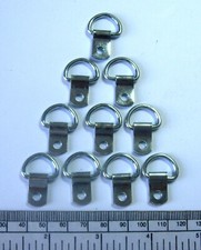 Crochet pour tableau en boucle 'D' 5/8" - nickelé - Pqt.10