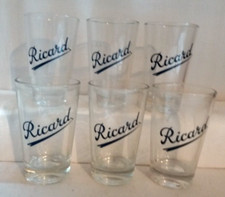 LOT 6 VERRES RICARD " VINTAGE