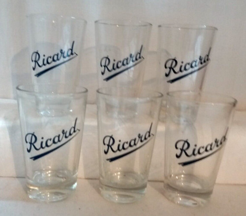 Lot verres ricard vintage - ",