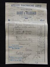Facture atelier électricité