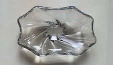 PETITE COUPE EN CRISTAL ancienne dlg de DAUM forme godronnée