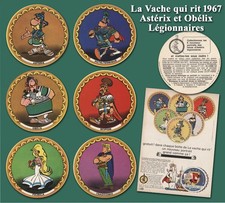 La Vache qui rit 1967, 6 personnages d’Astérix et Obélix Légionnaires + Publicit