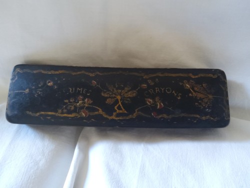 Plumier ancien carton - plumier,