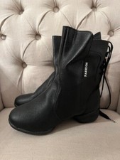 split sole jazz chaussure de danse de salon ou moderne, neuve, noir, T37, lacets