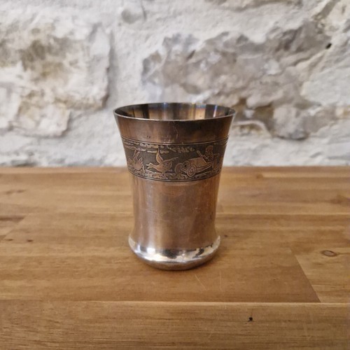 Ancienne timbale metal argente - metal,