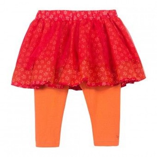 Jupe legging tulle fleurs - jupe,