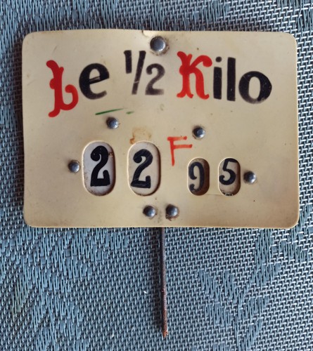 Ancienne étiquette prix en - prix,
