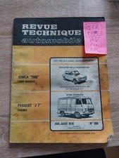 Peugeot J7 1.5 1.6 1.8 essence 1965 1976 Revue Technique  RTA évo Simca 1100