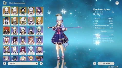 Compte genshin impact - ar, 56