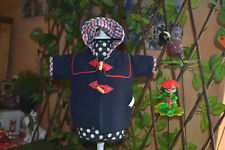 manteaux poupee corolle 36 duffecoat  capuche sifflets ira a marie francoise mod