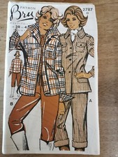2787 PATRON MULTITAILLES BRU VINTAGE FRENCH PATTERN 60/70 PANTALON VEST 38 AU 42