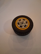 PLAYMOBIL VEHICULES - Roue Jante Jaune avec Enjoliveur Voiture 4321, tbe