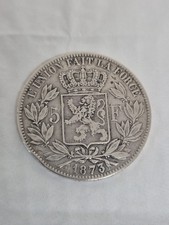 5fr Argent Leopold II Roi des