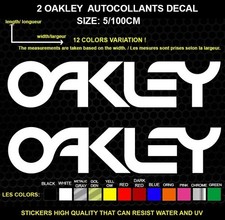 2 Autocollants Décoratifs Oakley - Véhicules & Accessoires, lot de 2 Pièces
