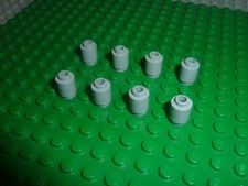 8x Lego Mdstone Brick Round