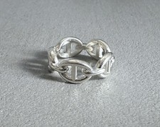 Bague HERMES neuve en argent - chaine d'ancre - taille 51 - Hermès