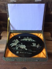 TABLEAU EN BOIS LAQUÉ NACRE -populaire-chine-oriental-asie-asiatique-inde-japon