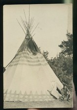 INDE JAMBOREE TENTE  INDIENNE  EN 1947 CP PHOTO RARE