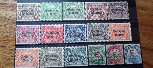 Timbres allemagne bavière - timbres,